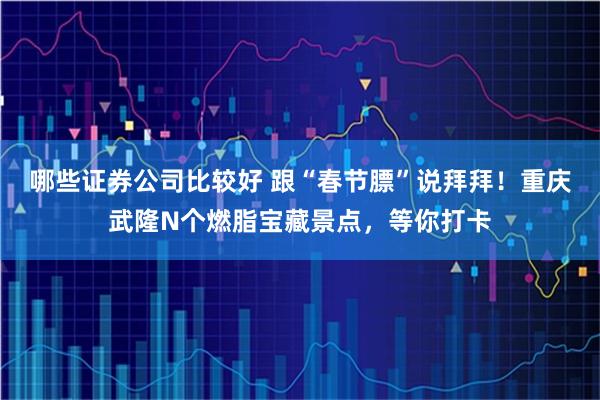 哪些证券公司比较好 跟“春节膘”说拜拜！重庆武隆N个燃脂宝藏景点，等你打卡